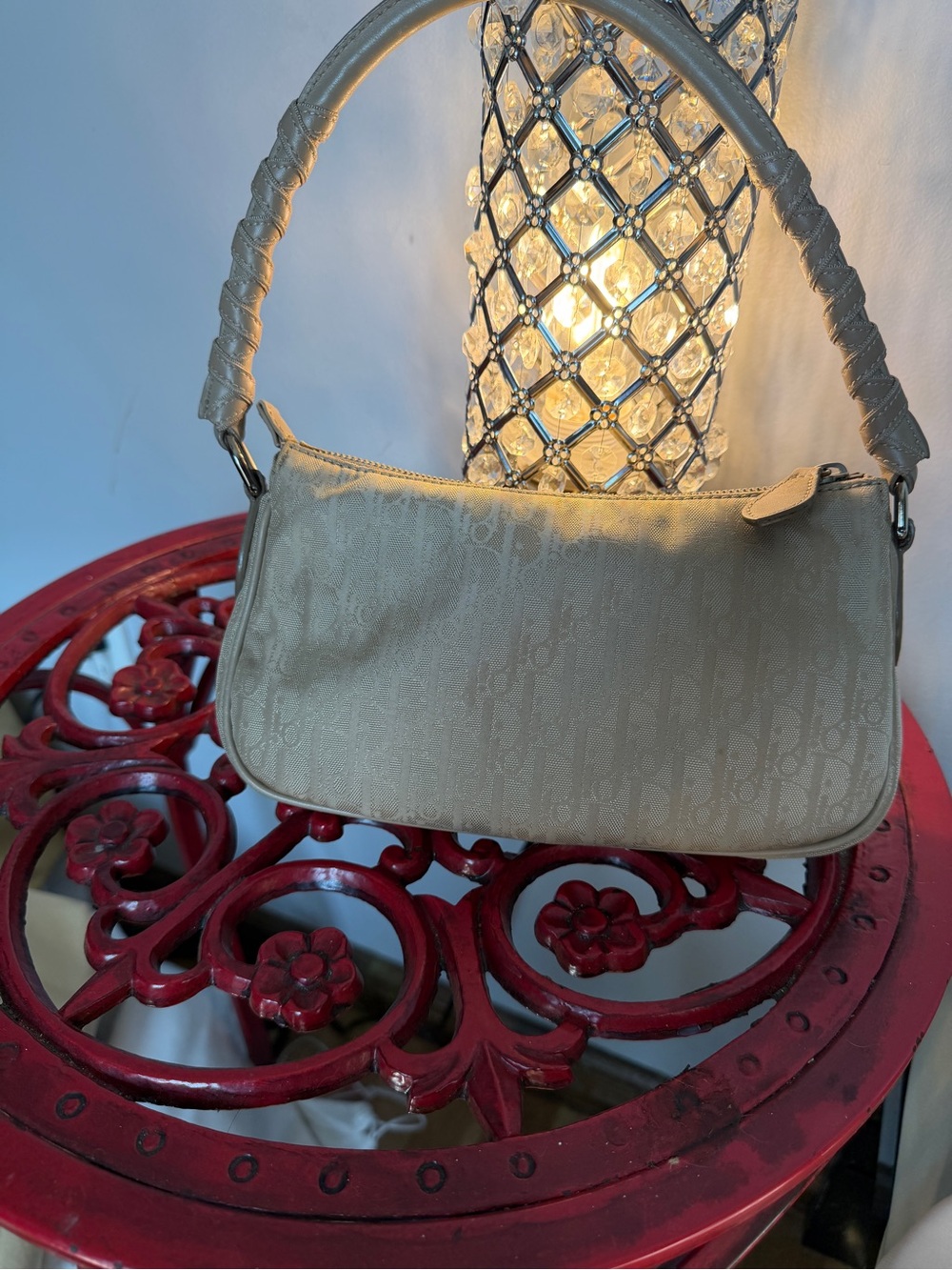Dior Beige Shoulder Bag with Signature Charms - Picture 2 of 9